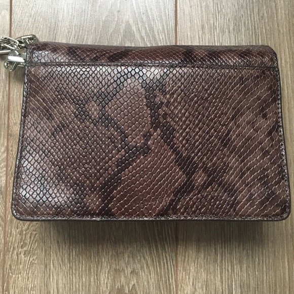 Michael Kors snakeskin effect chain crossbody bag - Picture 3 of 7